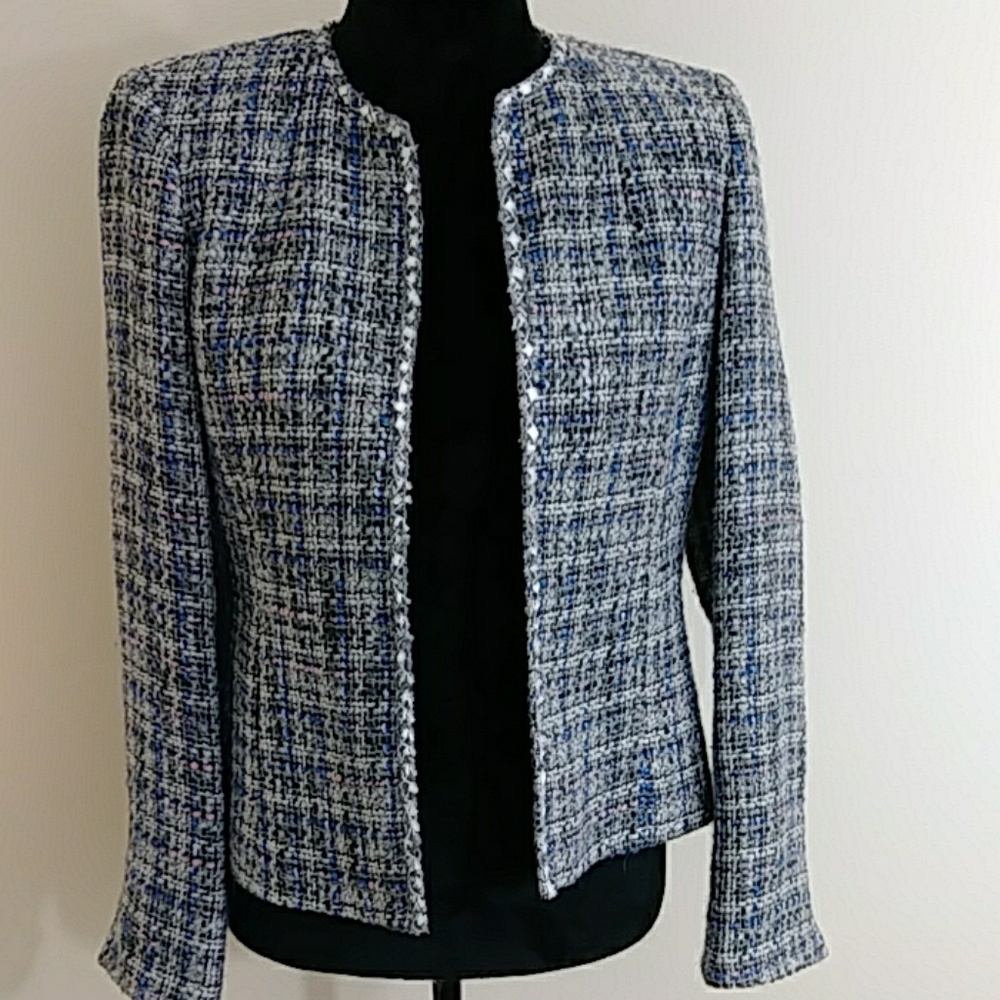 Jones Wear Mixed Media Blazer Sz 4